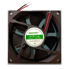 Salzer PD80S-24 80x80x25 24V DC Sleeve Kablolu Kare Fan