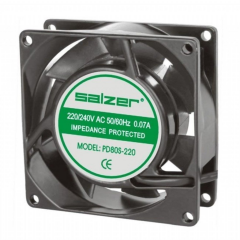 Salzer PD80S-220 80x80x25 220V AC Kare Fan