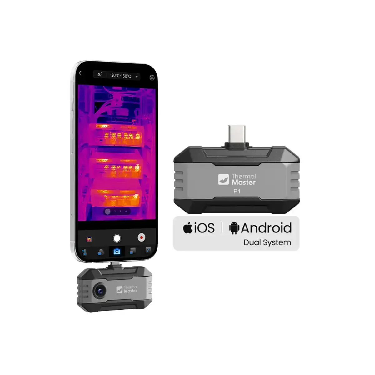 THERMAL MASTER P1 iOS & Android Uyumlu Mobil Termal Kamera (320×240)