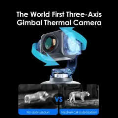THERMAL MASTER KNIGHT 3 Eksenli Gimballi Gece Görüş Termal Kamera (640×512)
