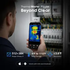 THERMAL MASTER P3 LITE MAKRO Makro Lensli Mobil Termal Kamera iOS & Android (256×192)