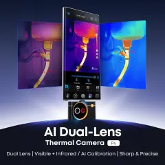 THERMAL MASTER P4 Yapay Zeka Destekli Çift Lensli Mobil Termal Kamera (512×384)