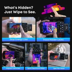 THERMAL MASTER P4 Yapay Zeka Destekli Çift Lensli Mobil Termal Kamera (512×384)