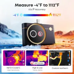 THERMAL MASTER P4 Yapay Zeka Destekli Çift Lensli Mobil Termal Kamera (512×384)