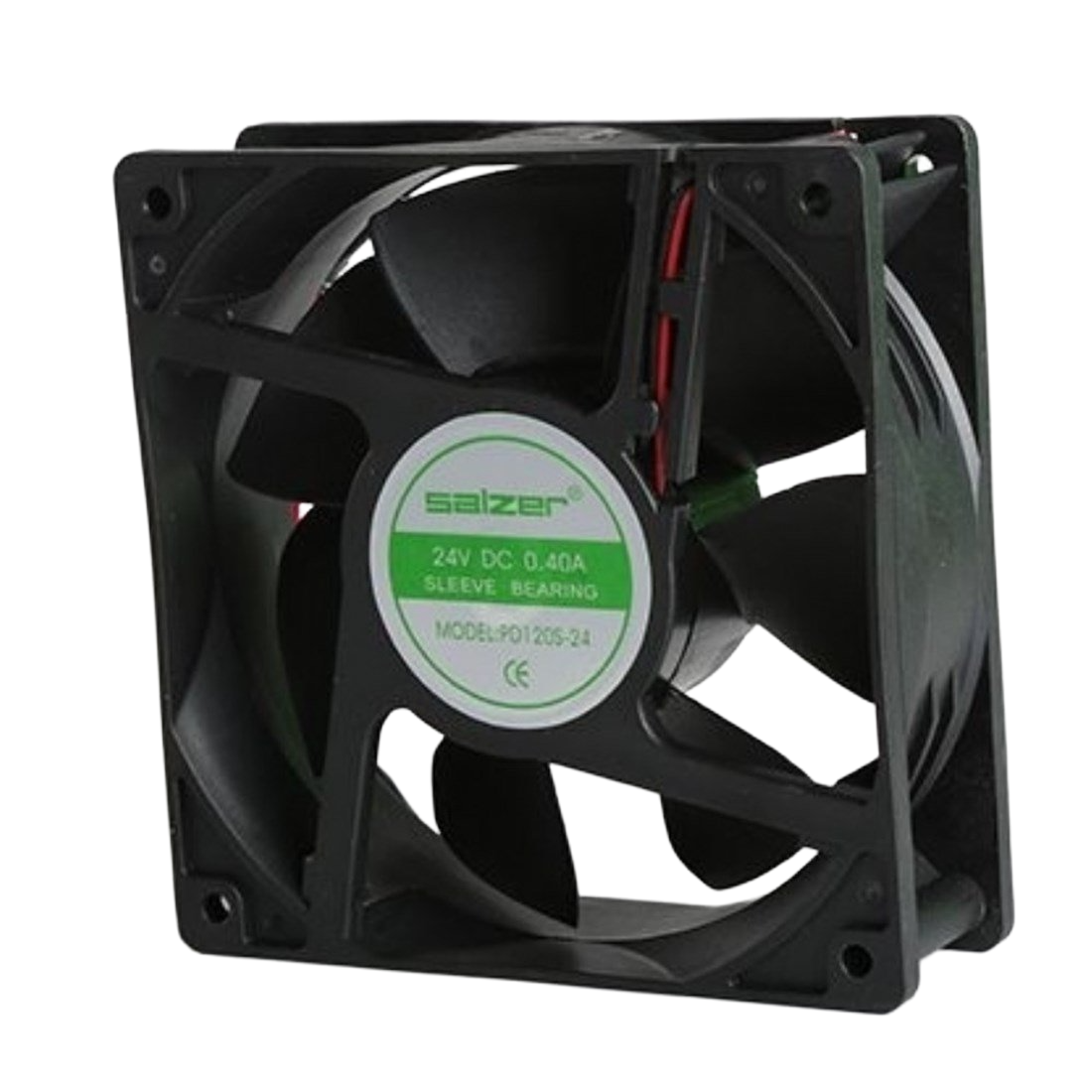 Salzer PD120S-38-24 120x120x38 24V DC Sleeve Kablolu Kare Fan
