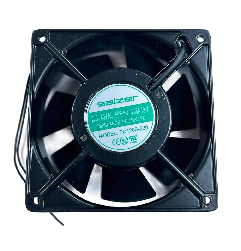 Salzer PD120S-38-220 120x120x38 220V AC Sleeve Kablolu Kare Fan