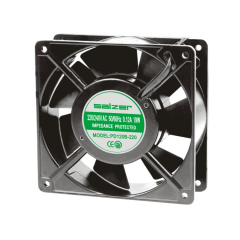 Salzer PD120B/S-220 120x120x38 220V AC Sleeve/Ball Kablolu Kare Fan