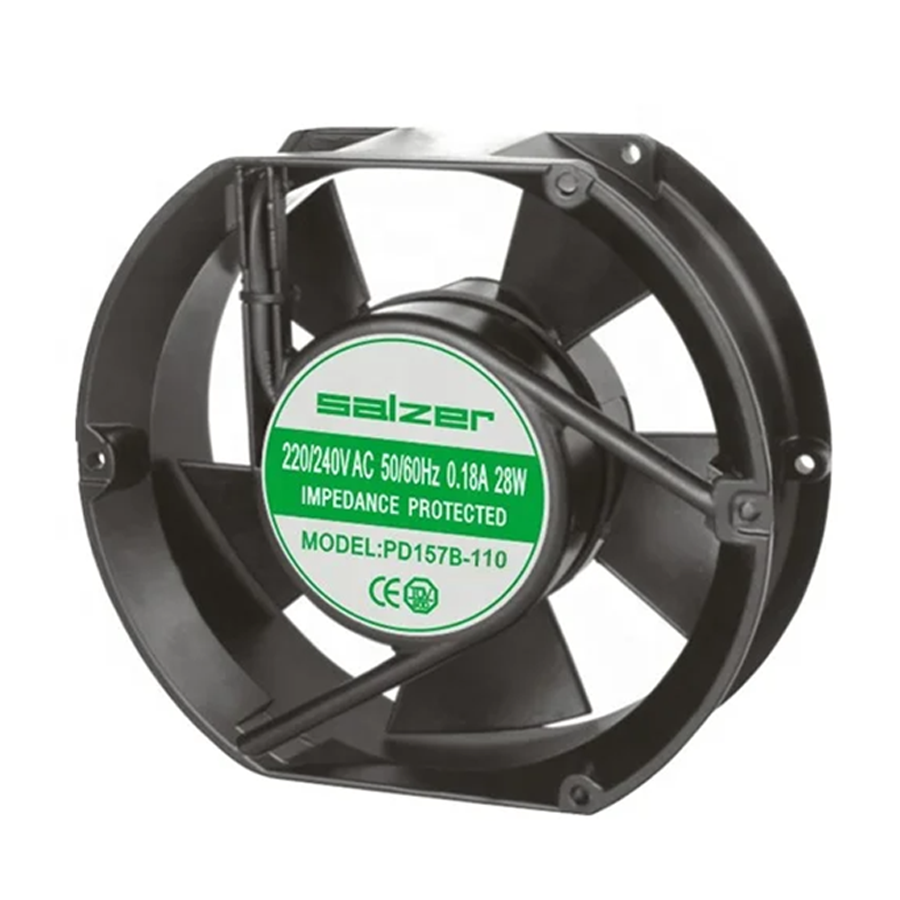 Salzer PD157B-110 172x150x51 110V AC Rulmanlı Ball Kare Fan