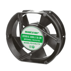 Salzer PD157B-110 172x150x51 110V AC Rulmanlı Ball Kare Fan