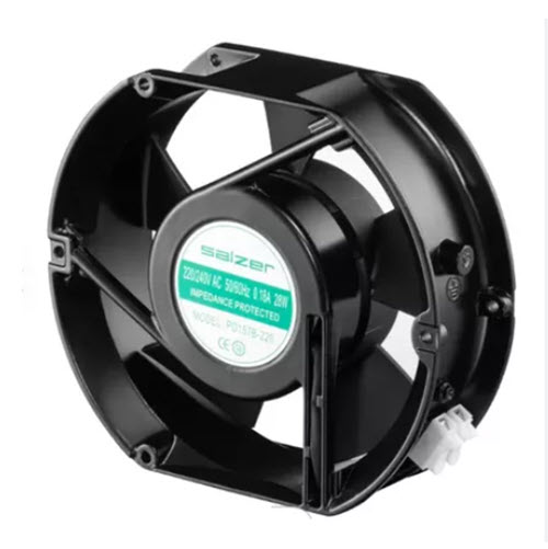 Salzer PD157B-220 172x150x51 220V AC Rulmanlı Ball Kare Fan